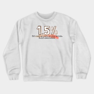 Dissociative identity disorder awareness percent of global population D.I.D. Awareness Crewneck Sweatshirt